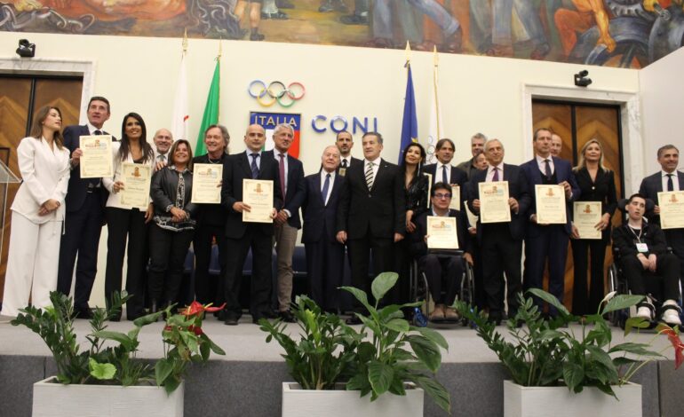 Cerimonia di consegna dei Premi Manlio Scopigno e Felice Pulici: parata di stelle dello sport e del giornalismo 