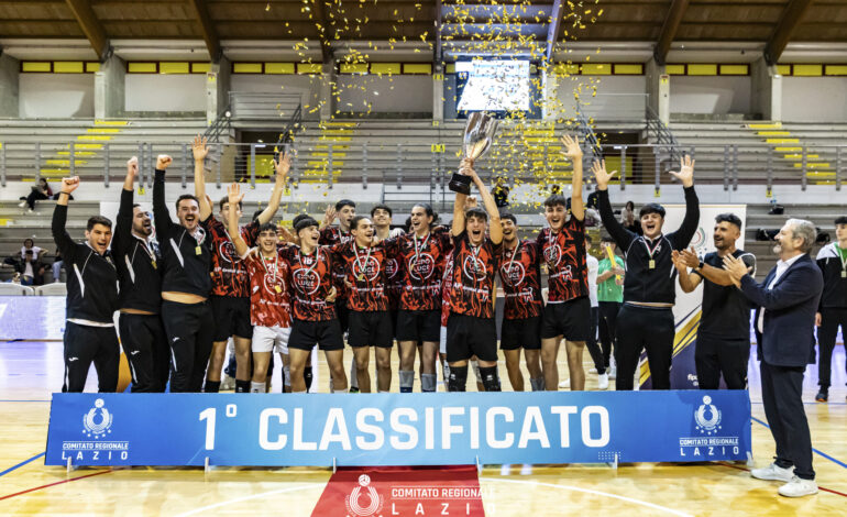  Il Cisterna Volley è campione regionale con Marino Pallavolo in under15, under17 e under19.