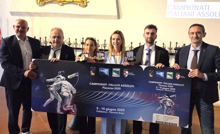 Campionati Italiani Assoluti di Scherma 2025 a Piacenza: medaglie esclusive e via alla prevendita biglietti