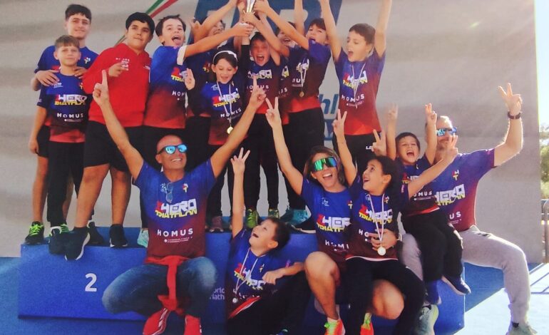 La Zhero Triathlon Latina protagonista con i suoi piccoli atleti ai Campionati Regionali Lazio 