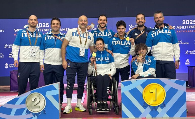 Italia strepitosa a Nakhon Ratchasima: tre ori e un argento nella scherma in carrozzina