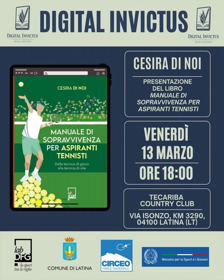 Manuale di sopravvivenza per aspiranti tennisti Premio DIGITAL INVICTUS