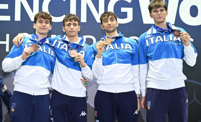 Bronzo mondiale per il fioretto maschile: l’Italia sale sul podio a Rio tra grinta e orgoglio