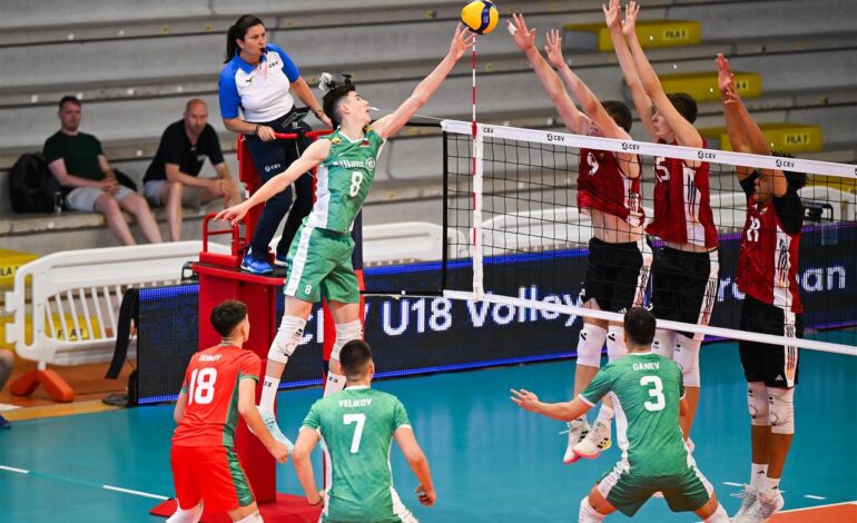 Seconda giornata dell’Europeo Under 18 Maschile Cev: vincono ancora Belgio e Repubblica Ceca, cade la Bulgaria, si rialza la Francia