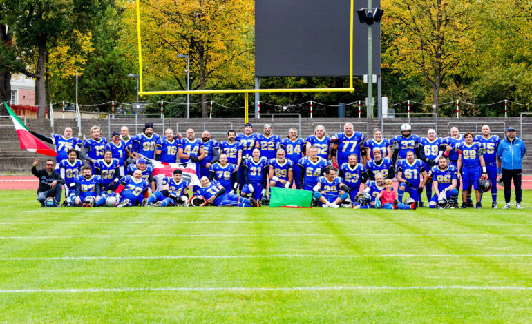 FOOTBALL AMERICANO, L’ITALIA MASTER SCRIVE LA STORIA A MONACO: 18-6 ALLA GERMANIA.